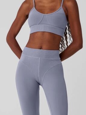 ALO Yoga Women's fog High-Waist Leggings & Bralette Set